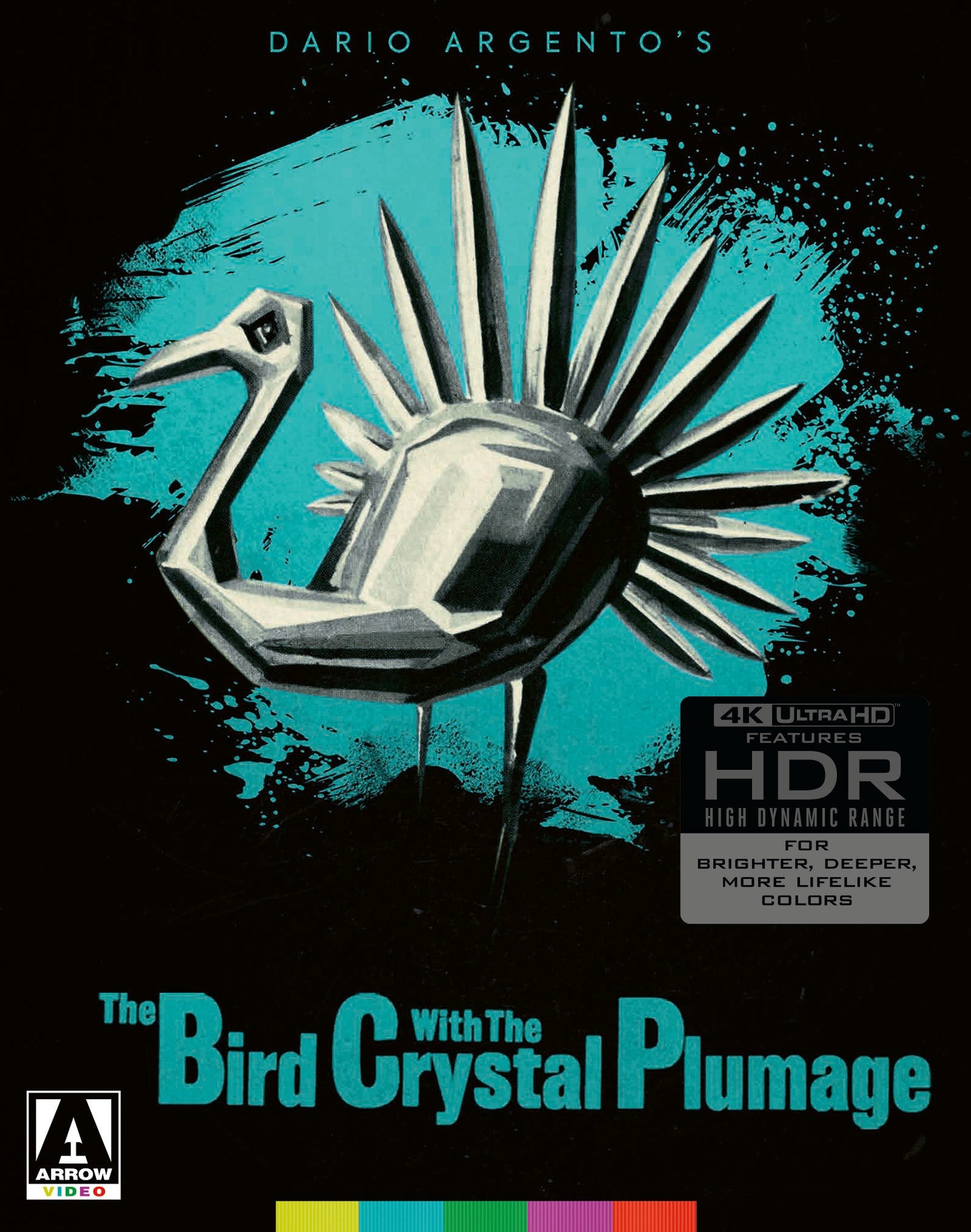 The Bird with the Crystal Plumage — přední strana obálky, Arrow Video