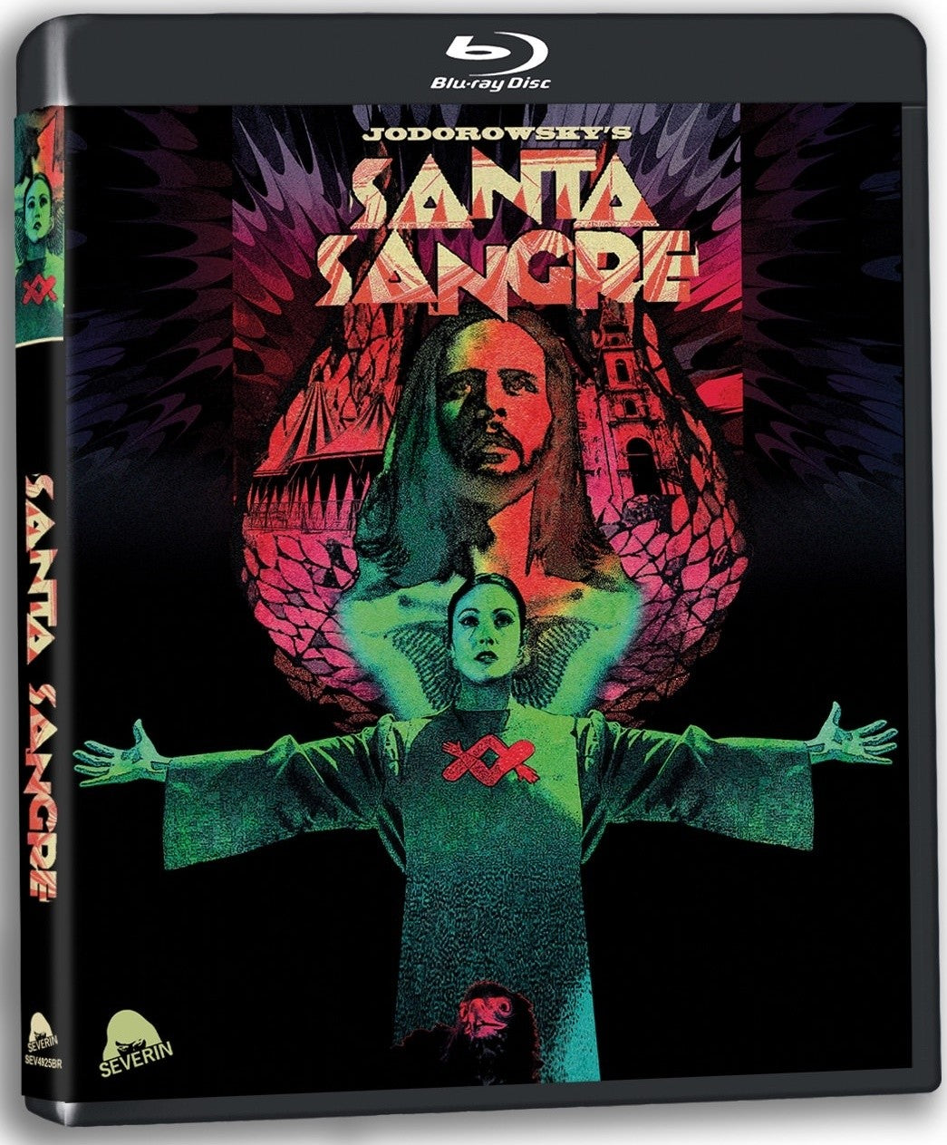 Santa Sangre — přední strana obálky, Severin Films